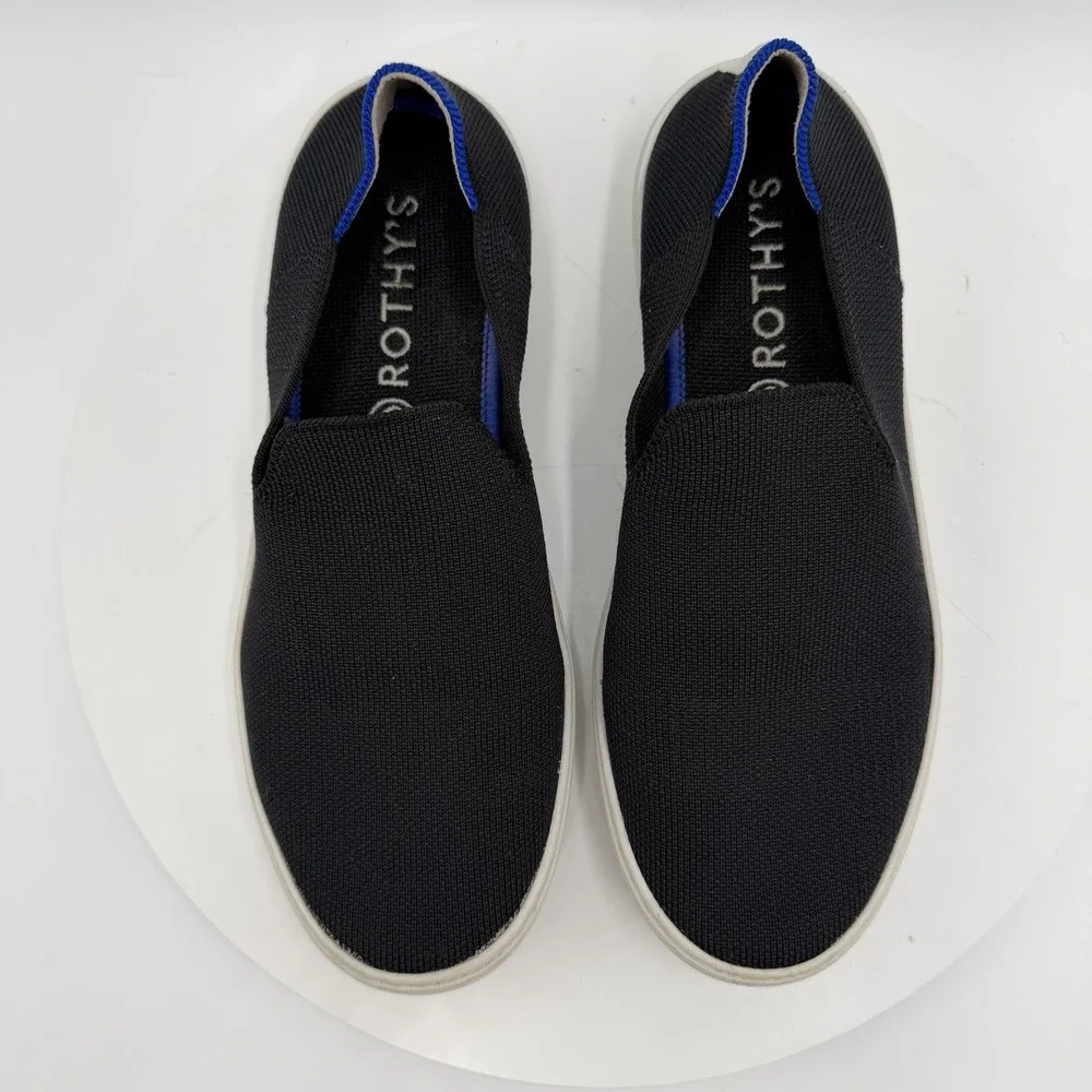 Rothy's The‎ Original Women's 8 The City Flat Sneaker Loafer Black Casual Shoes